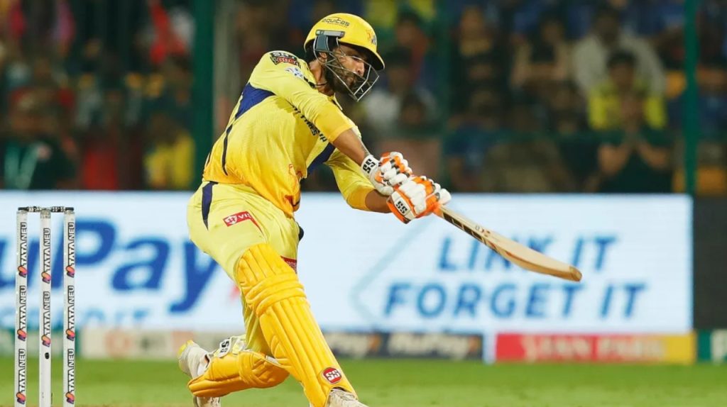 Ravindra Jadeja during RCB vs CSK IPL 2024