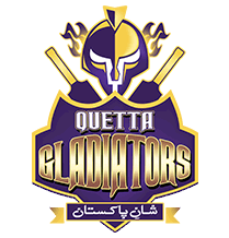The image shows the logo of the Quetta Gladiators, a cricket team. The design features a purple helmet with flames, cricket bats behind, and the text Quetta Gladiators in bold letters. Additional text in Urdu is displayed below. | jeetwinbet.com