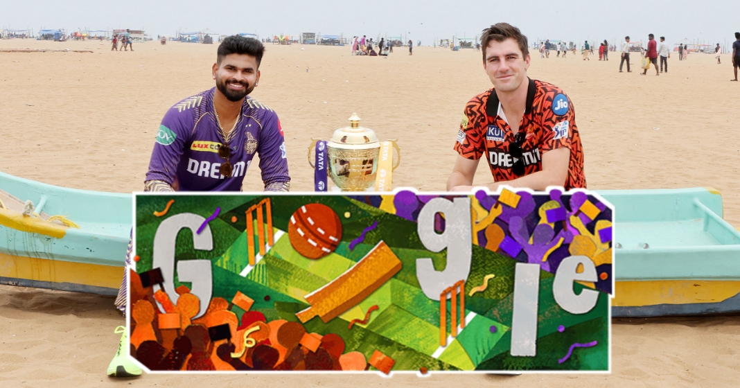 Google Doodle for IPL 2024 Final KKR vs SRH - CricTips Google Doodle for IPL 2024 Final KKR vs SRH