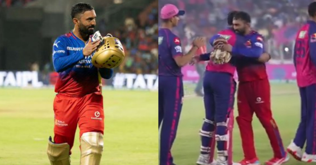 RCB and RR players fans bid farewell Dinesh Karthik IPL Retirement 2024