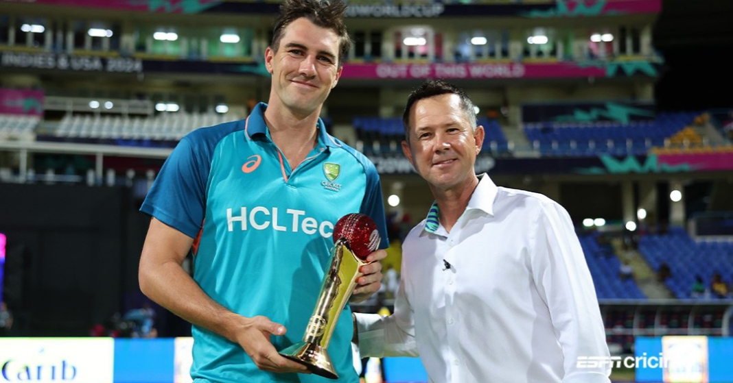 Pat Cummins Ricky Ponting ICC Men's Cricketer of the Year Award 2023-2024