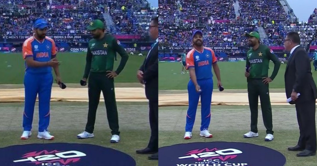 Rohit Sharma forgot coin during India vs Pakistan toss T20 World Cup 2024