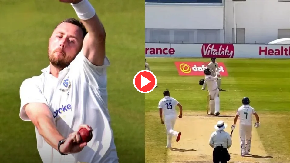 Watch: Louis Kimber Scores 43 Runs in 1 Over, Dominates Ollie Robinson in County Championship