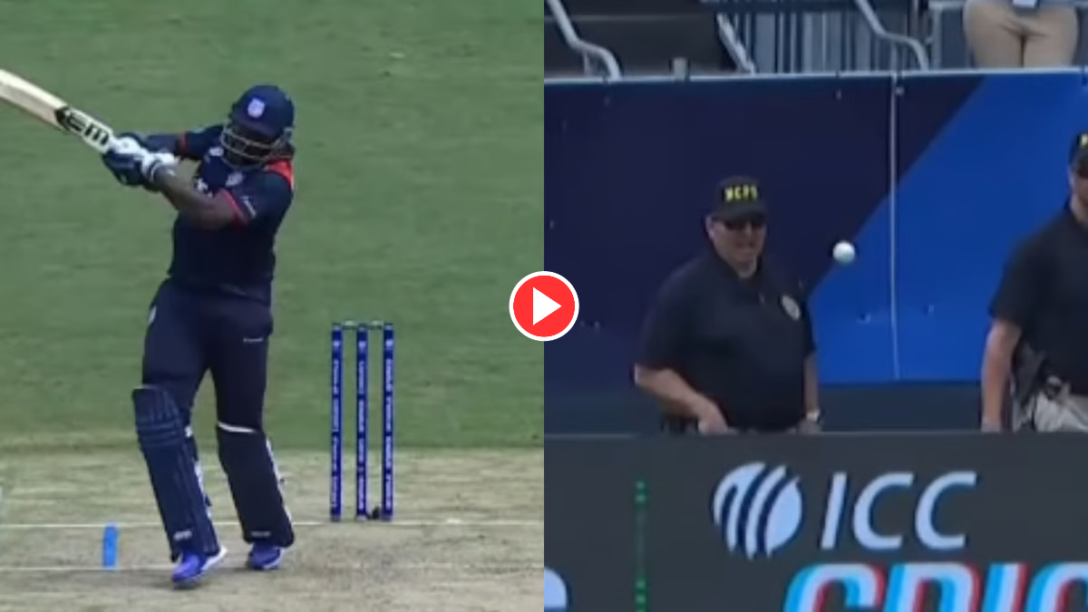 Watch: Steve Taylor's Mighty Six Off Shivam Dube Accidentally Strikes Security Official in New York