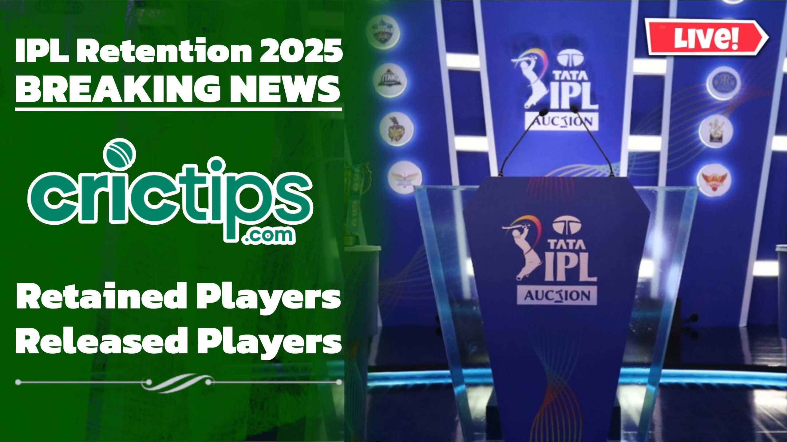 IPL 2025 Retention News and Update