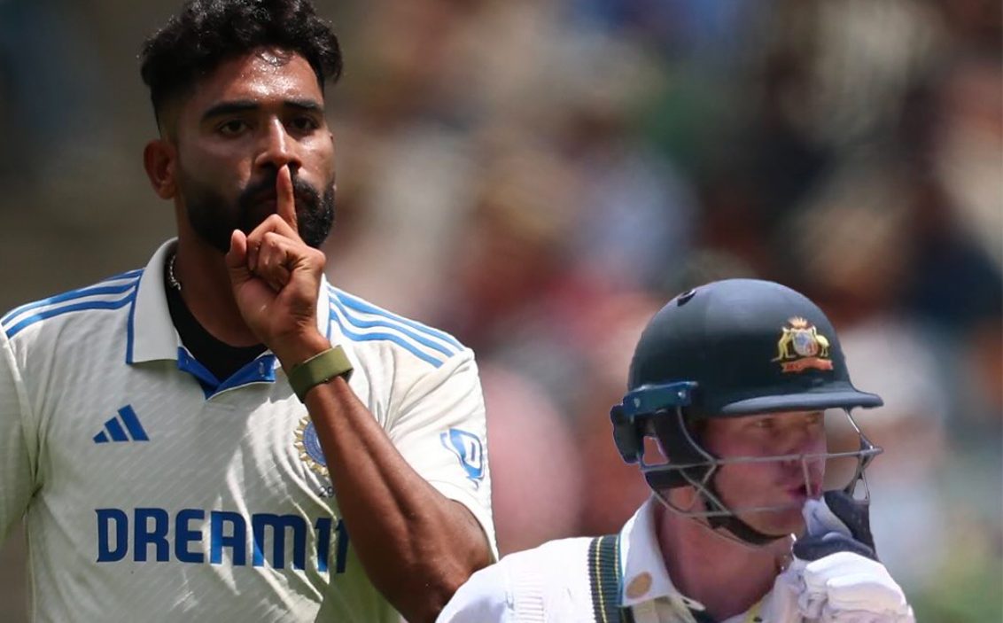 Bumrah & Siraj Celebrations After Khawaja and Konstas Wickets Smith Replied