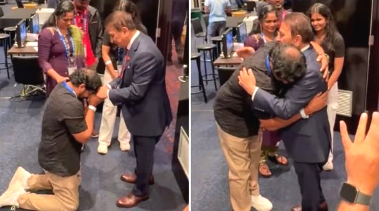 Nitish Kumar Reddy father and Sunil Gavaskar