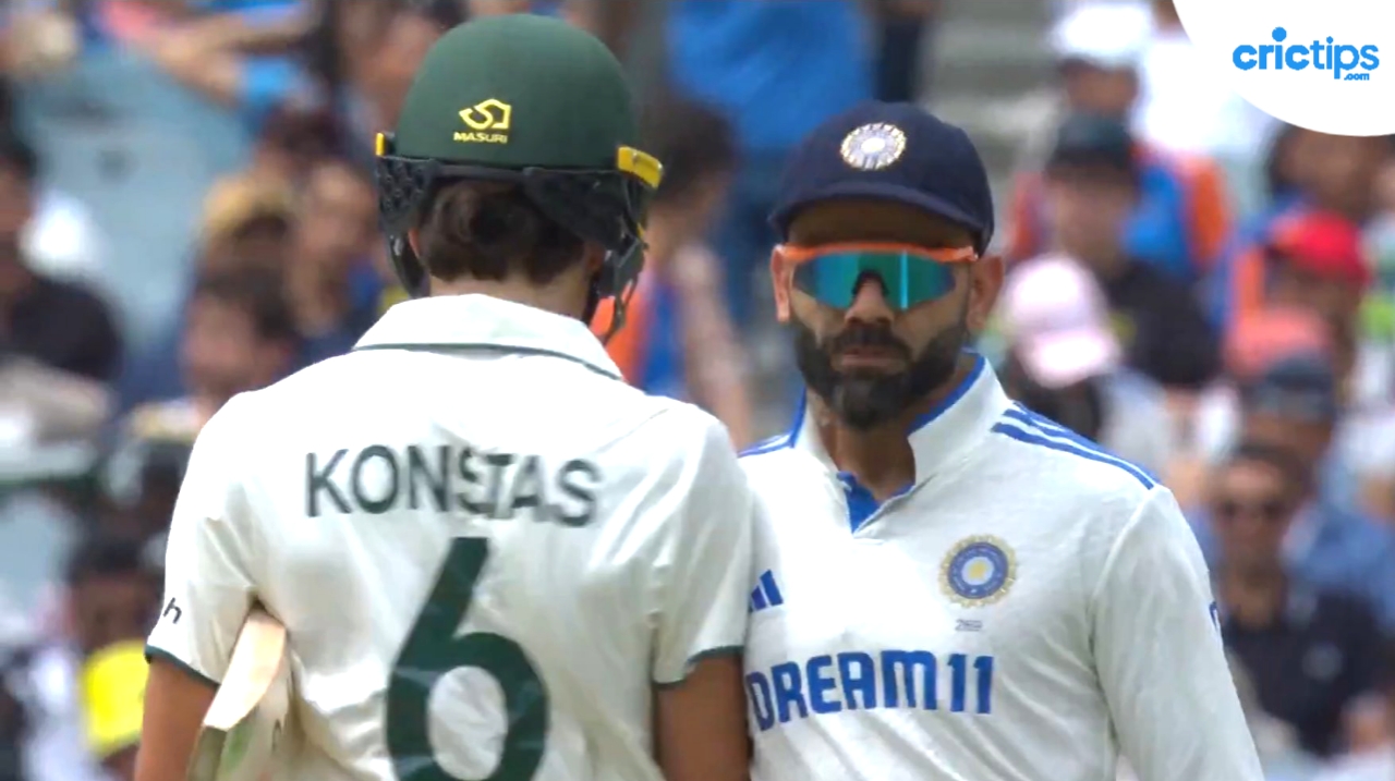 Virat Kohli Sam Konstas fight India vs Australia 4th Test 2024 - CricTips Virat Kohli Sam Konstas