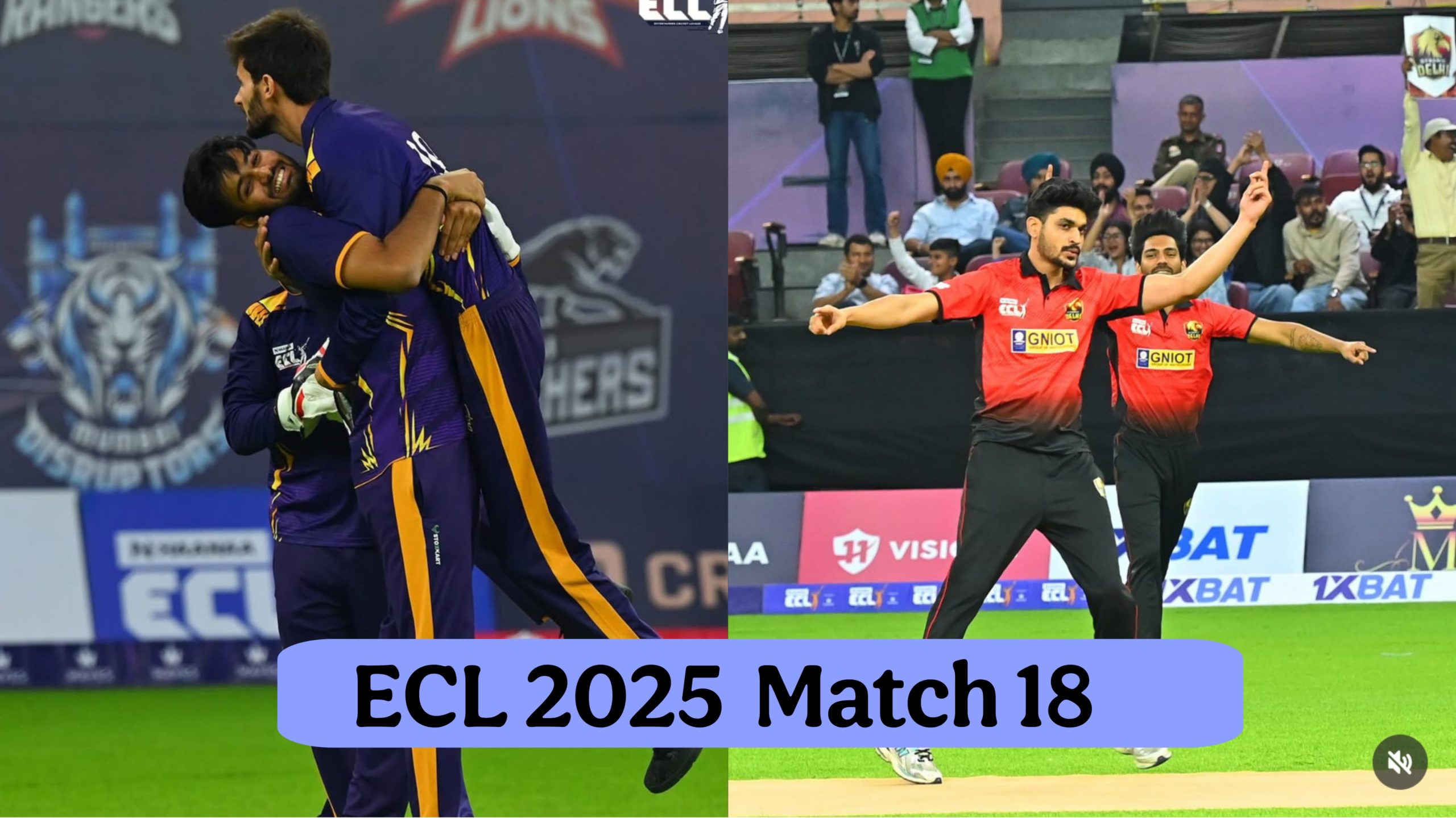 ECL 2025: Kolkata Superstars vs Dynamic Delhi, Match 18 Pushkar Raj Thakur vs Gaurav Taneja Live Scores and Match Results