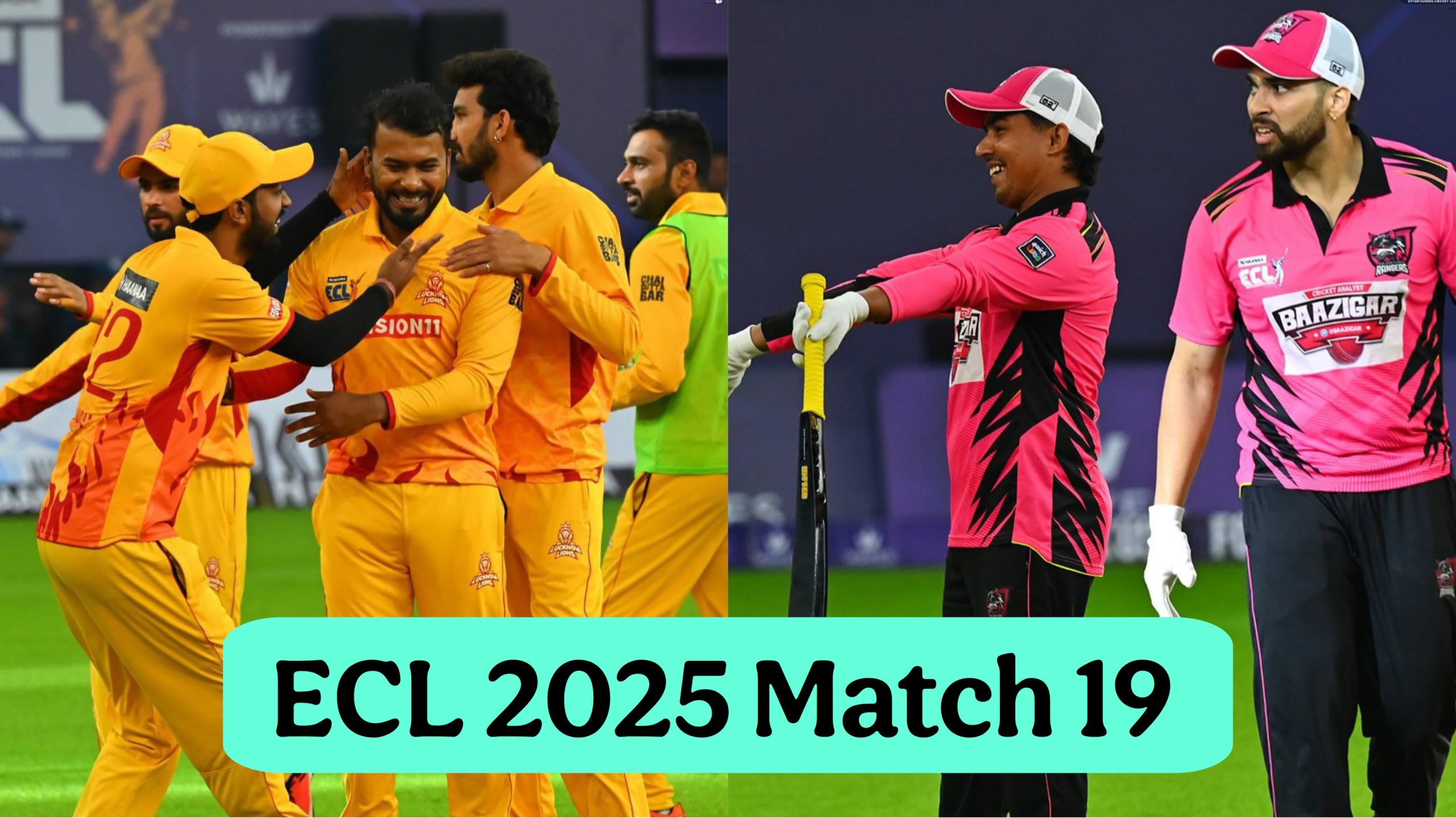ECL 2025: Lucknow Lions vs Rajasthan Rangers, Match 19 Anurag Dwivedi vs Zayn Saifi Live Scores and Match Results