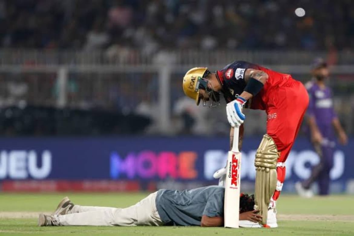 Virat Kohli is God said fan who invaded pitch KKR vs RCB IPL 2025 - CricTips Virat Kohli is God said fan who invaded pitch KKR vs RCB IPL 2025