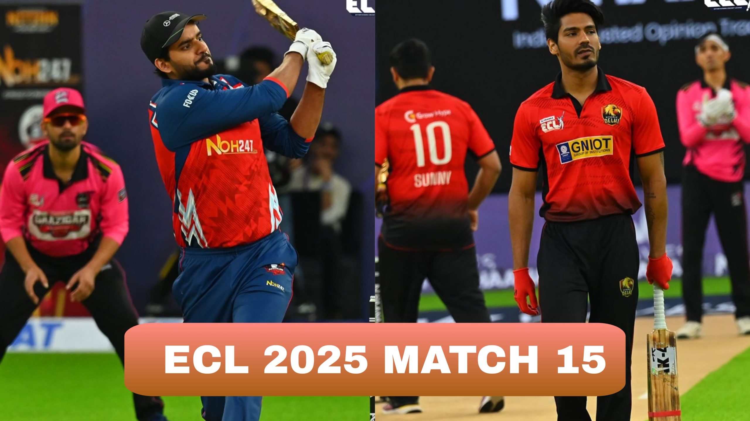 ECL 2025: Bangalore Bashers vs Dynamic Delhi, Match 15 Abhishek Malhan vs Gaurav Taneja Live Scores and Match Results