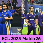 ECL 2025: Haryanvi Hunters vs Kolkata Superstars, Match 26 Elvish Yadav vs Pushkar Raj Thakur Live Scores and Match Results
