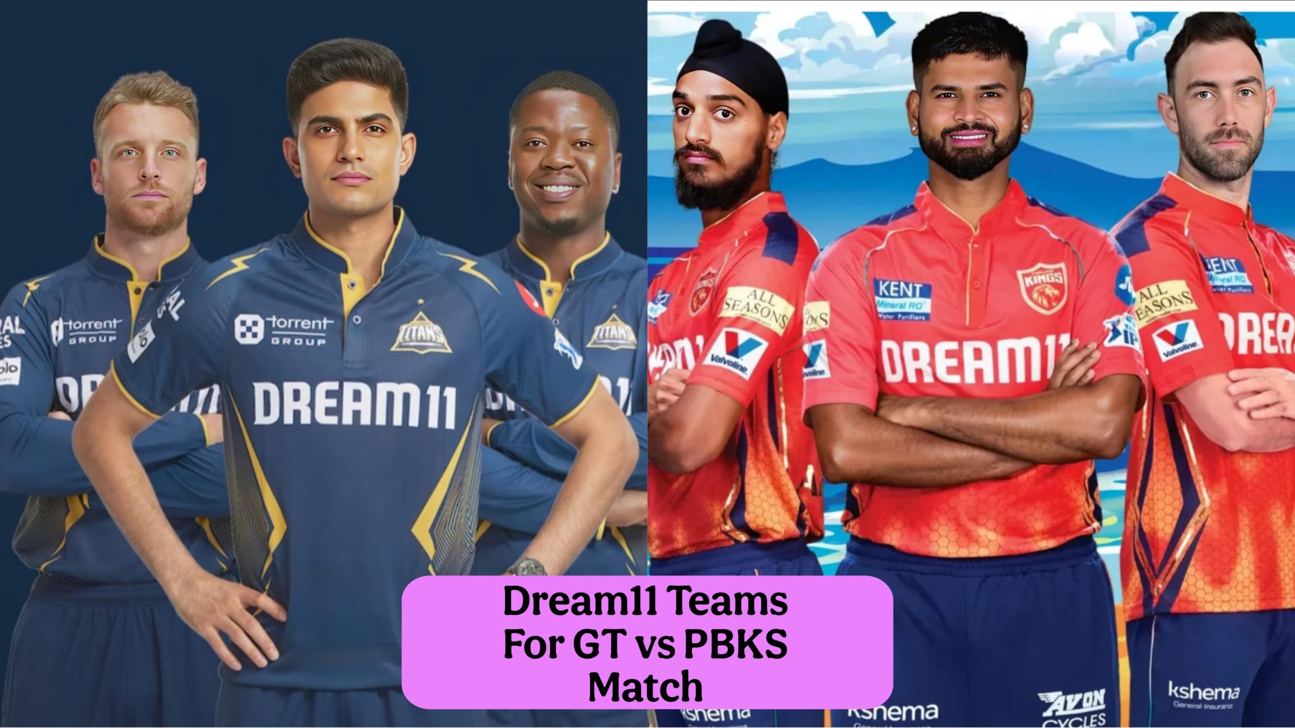 GT vs PBKS Today Dream11 Prediction, IPL 2025 Fantasy Cricket Tips, Playing XI Squad, and Pitch Report