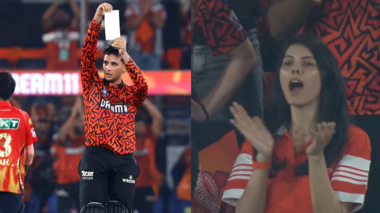 Abhishek Sharma celebration SRH vs PBKS IPL 2025 century - CricTips Abhishek Sharma century celebration SRH vs PBKS IPL 2025