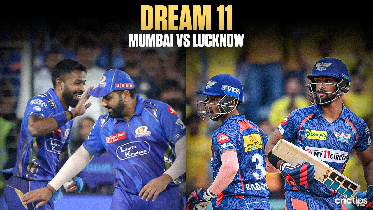 MI vs LSG Today Dream11 Prediction, IPL 2025 Fantasy Cricket Tips, Playing XI Squad, and Pitch Report