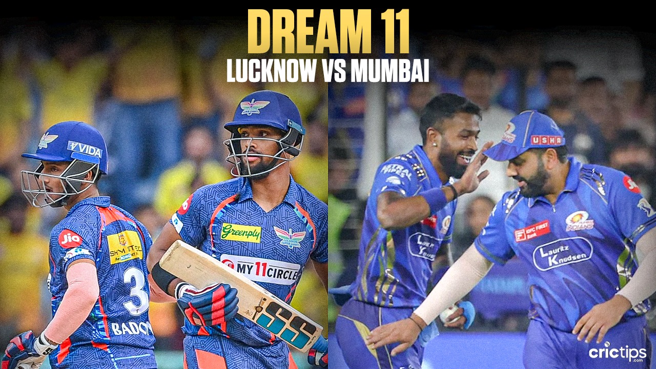 LSG vs MI Today Dream11 Prediction IPL 2025 Fantasy Cricket Tips, Playing XI Squad, and Pitch Report