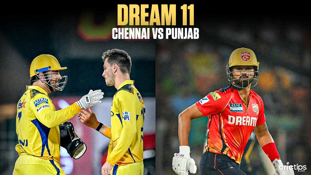 PBKS vs CSK Today Dream11 Prediction, IPL 2025 Fantasy Cricket Tips, Playing XI Squad, and Pitch Report