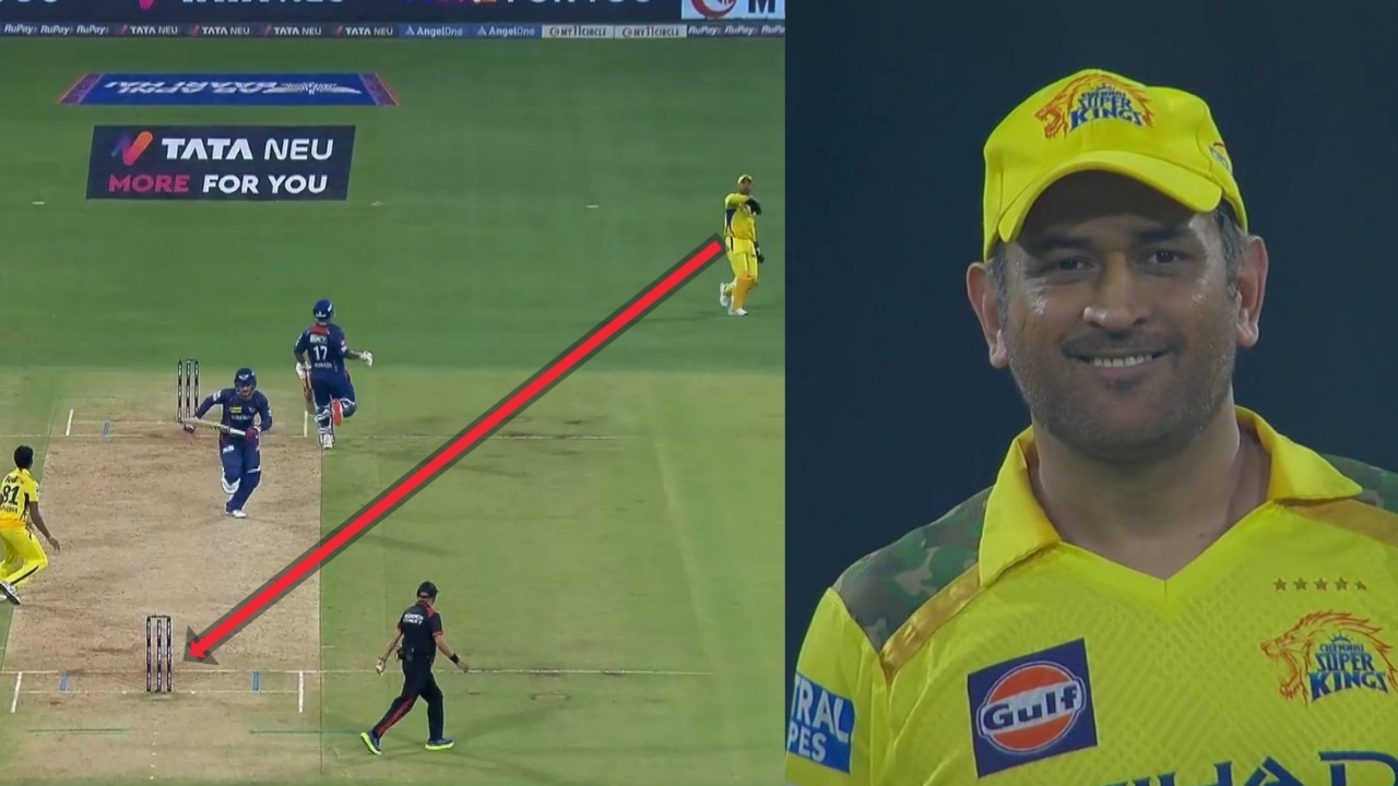 MS Dhoni run out CSK vs LSG IPL 2025