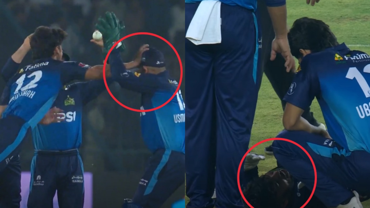 Ubaid Shah punches his teammate in PSL 2025