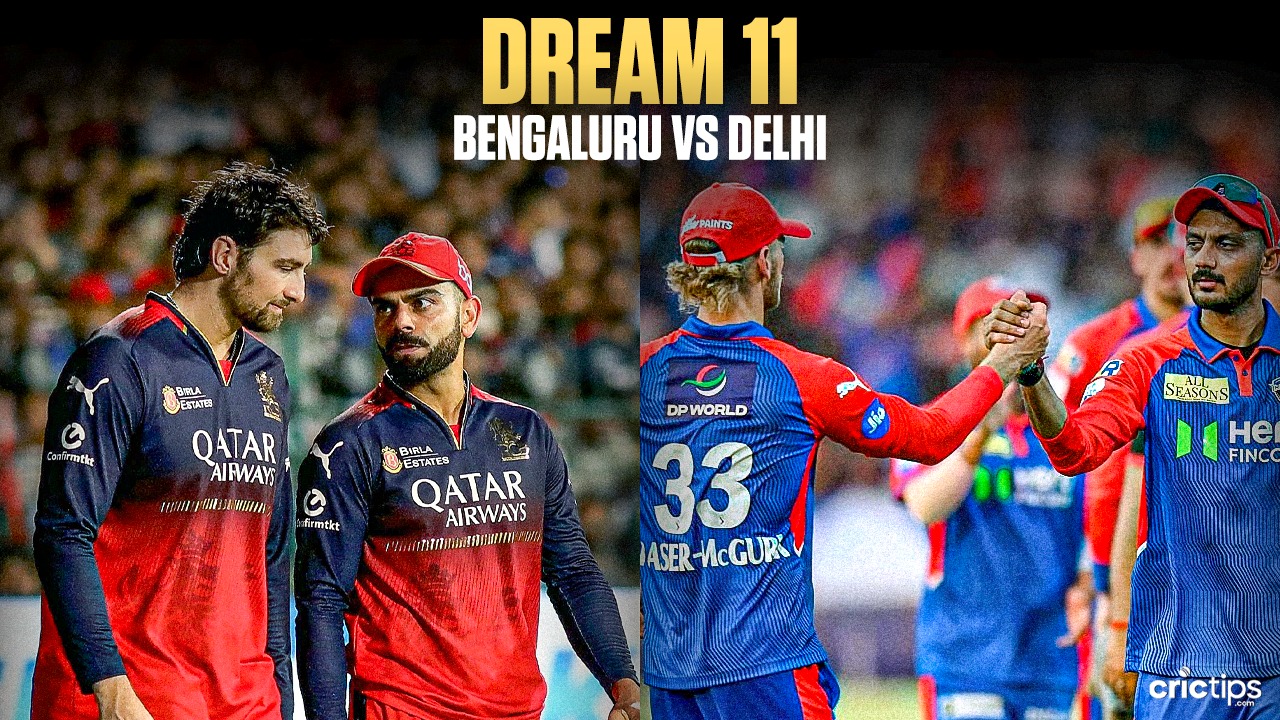RCB vs DC Today Dream11 Prediction, IPL 2025 Fantasy Cricket Tips, Playing XI Squad, and Pitch Report