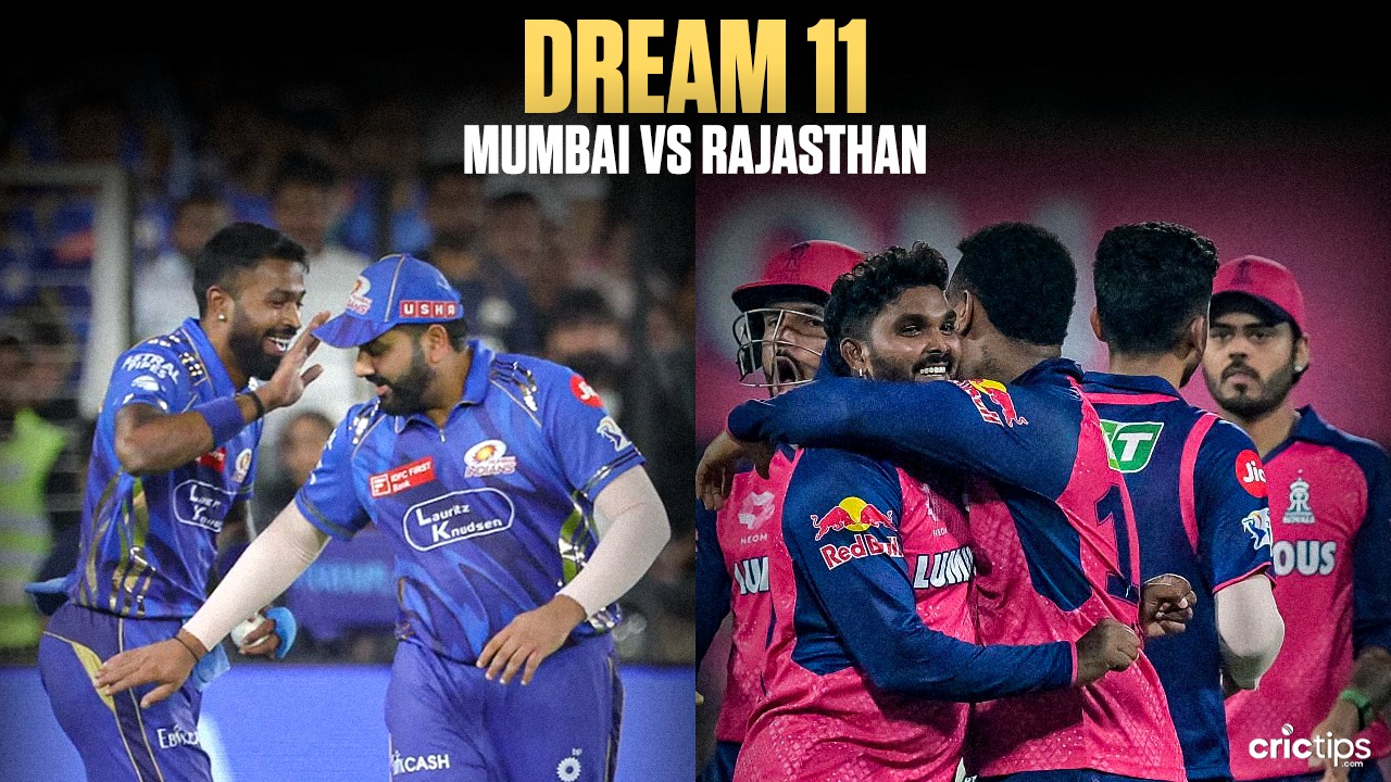 RR vs MI Today Dream11 Prediction, IPL 2025 Fantasy Cricket Tips, Playing XI Squad, and Pitch Report