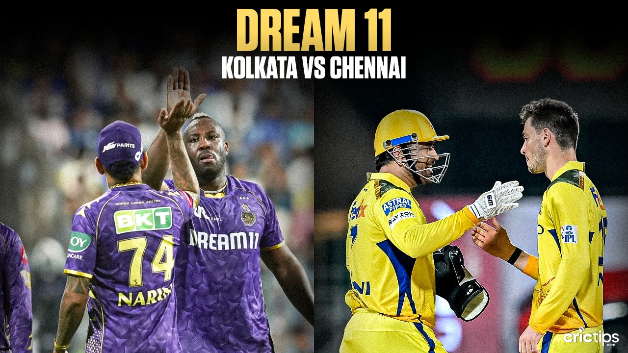 KKR vs CSK Today Dream11 Prediction, IPL 2025 Fantasy Cricket Tips, Playing XI Squad, and Pitch Report